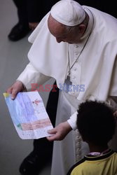 Włoscy kibice na audiencji u papieża Franciszka
