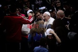 Włoscy kibice na audiencji u papieża Franciszka