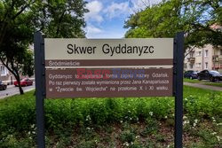Skwer prałata Jankowskiego zmienił nazwę na Gyddanyzc