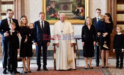 Donald Tusk z rodziną u papieża Franciszka