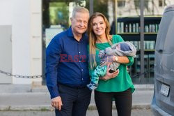 Apoloniusz Tajner z żoną i dzieckiem