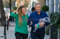 Apoloniusz Tajner z żoną i dzieckiem