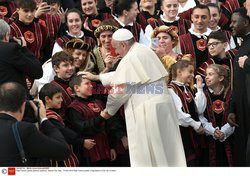 Papież Franciszek podczas cotydogodniowej audiencji ogólnej