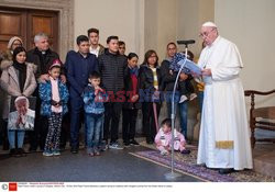 Uchodźcy na audiencji u Papieża Franciszka