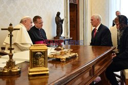 Mike Pence u papieża Franciszka