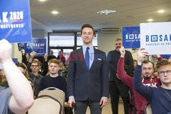Kandydat na prezydenta Krzysztof Bosak w Łomży