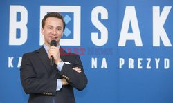 Kandydat na prezydenta Krzysztof Bosak w Łomży