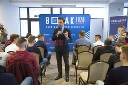 Kandydat na prezydenta Krzysztof Bosak w Łomży