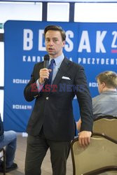 Kandydat na prezydenta Krzysztof Bosak w Łomży