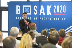 Kandydat na prezydenta Krzysztof Bosak w Łomży