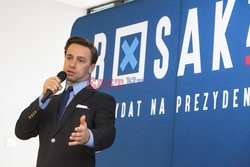 Kandydat na prezydenta Krzysztof Bosak w Łomży