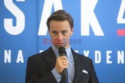 Kandydat na prezydenta Krzysztof Bosak w Łomży