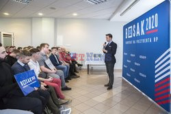Kandydat na prezydenta Krzysztof Bosak w Łomży