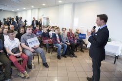 Kandydat na prezydenta Krzysztof Bosak w Łomży