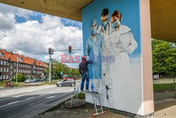 Gdańsk dziękuje medykom muralem