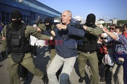 Protesty na Białorusi po tajnym zaprzysiężeniu Łukaszenki