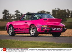Różowe Porsche z 1974 roku wystawione na sprzedaż