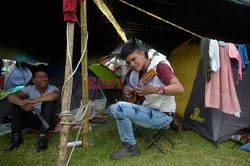 Obóz indian kolumbijskich w Bogocie