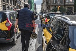 Strajk taksówkarzy w Barcelonie