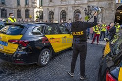 Strajk taksówkarzy w Barcelonie