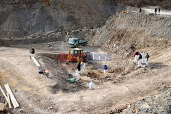 Ekshumacja ludzkich szczątków w kopalni Kizevak w Serbii