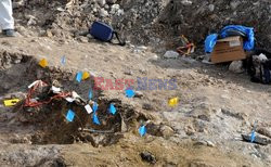 Ekshumacja ludzkich szczątków w kopalni Kizevak w Serbii