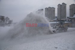 Chińskie miasto Jilin przysypane śniegiem