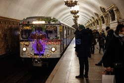 Świąteczne metro w Moskwie