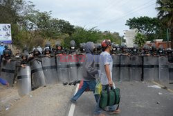 Gwatemalska policja rozprasza hondurańskich migrantów