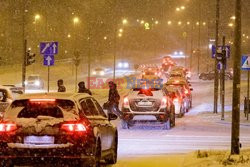 Intensywne opady sniegu w Szczecinie