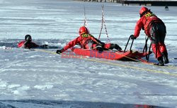 Ćwiczenia z ratownictwa lodowego