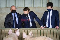 Emmanuel Macron z wizytą w Burgundii