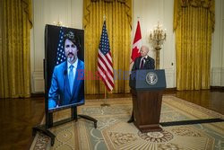 Wirtualna konferencja Biden-Trudeau
