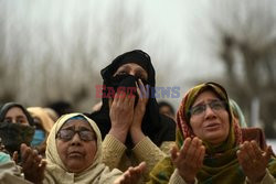 Muzułmanie z Kaszmiru podczas ostatniego piątku Wniebowstapienia