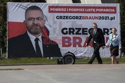 Konferencja prasowa Grzegorza Brauna w Rzeszowie