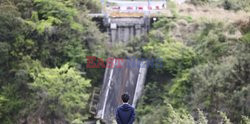 Zawalenie mostu Aso w Japonii
