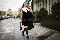 Street fashion na Mercedes-Benz Fashion Week w Rosji