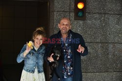 Janusz Chabior i Agata Wątróbska przed studiem  DDTVN
