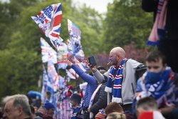 Fani Rangers świętują zwycięstwo swojego klubu