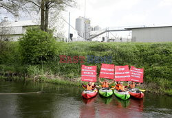 Akcja Greenpeace na Wkrze