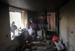 Imigranci w opuszczonych serbskich wioskach - AFP