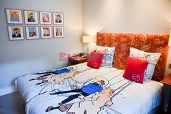 Pokój hotelowy dla miłośników Tintina