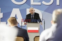 Jarosław Kaczyński przedstawia Polski Ład w Wysokiem Mazowieckiem