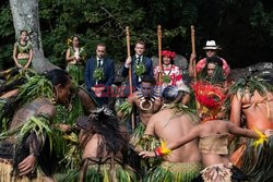 Prezydent Macron w Polinezji Francuskiej