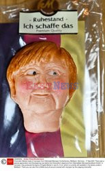 Ciastka w kształcie głowy Angeli Merkel