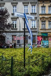 Otwarcie skweru Ozjasza Thona w Krakowie
