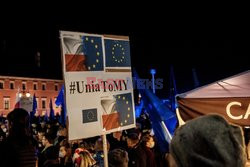 Protesty proeuropejskie po decyzji TK