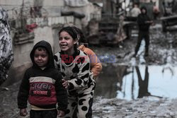Palestyńskie dzieci ze Strefy Gazy