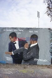 Will Smith policzkuje Chrisa Rocka na muralu