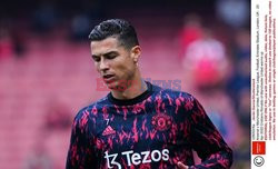 Christiano Ronaldo w czasie meczu Arsenal vs Manchester